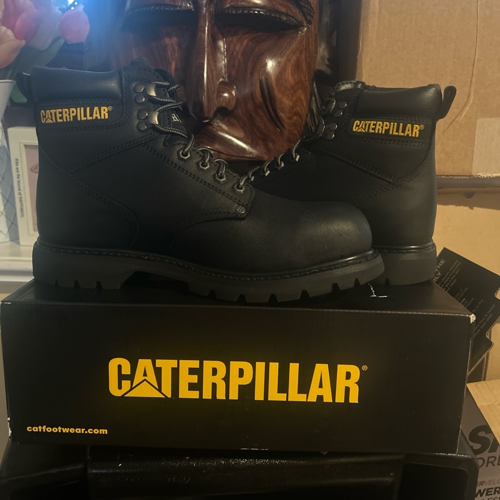 Caterpillar Black Leather Boots
